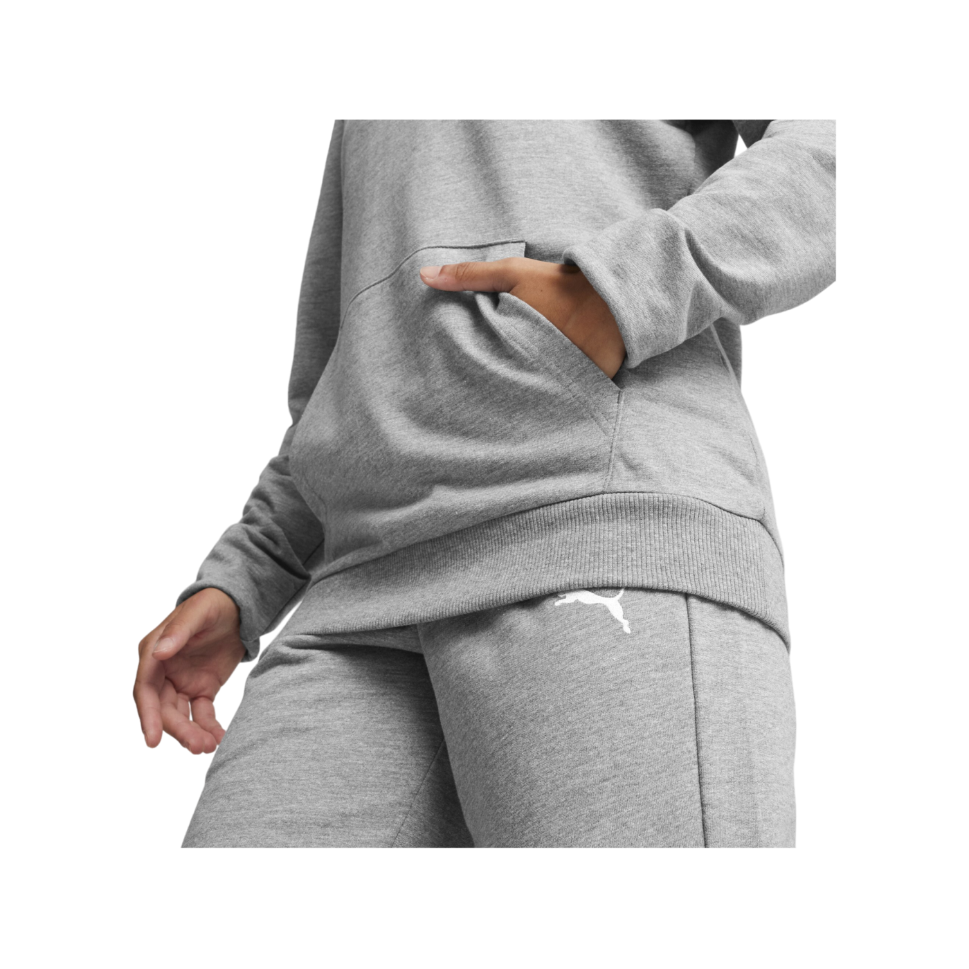PUMA teamGOAL Casuals Hoody Damen Grau F33