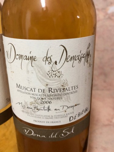 Domaine des DemoisellesDona del Sol Muscat de Rivesaltes Vin Doux Naturel 2018