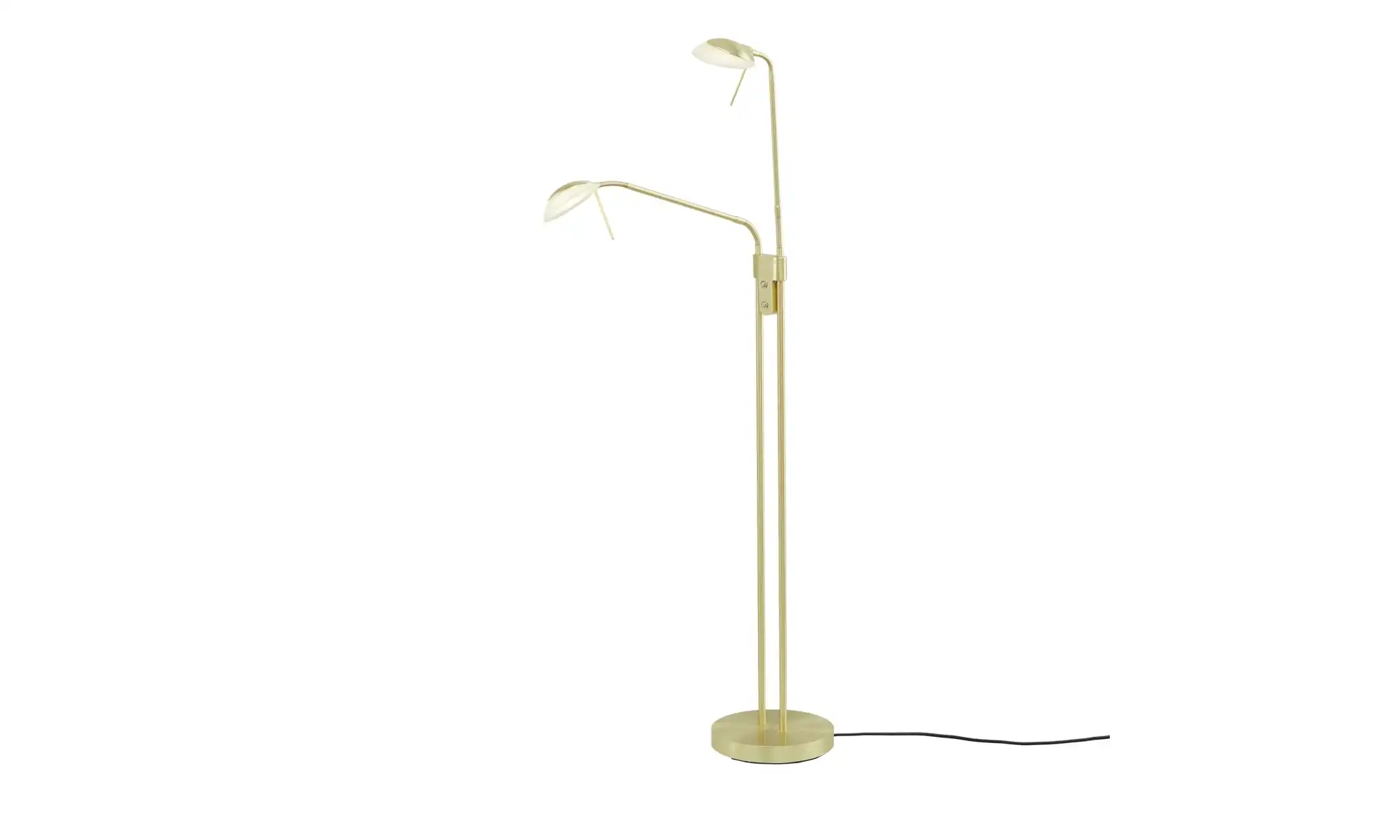 Fischer-Honsel LED-Lese-Leuchte 2-flammig, messing-matt