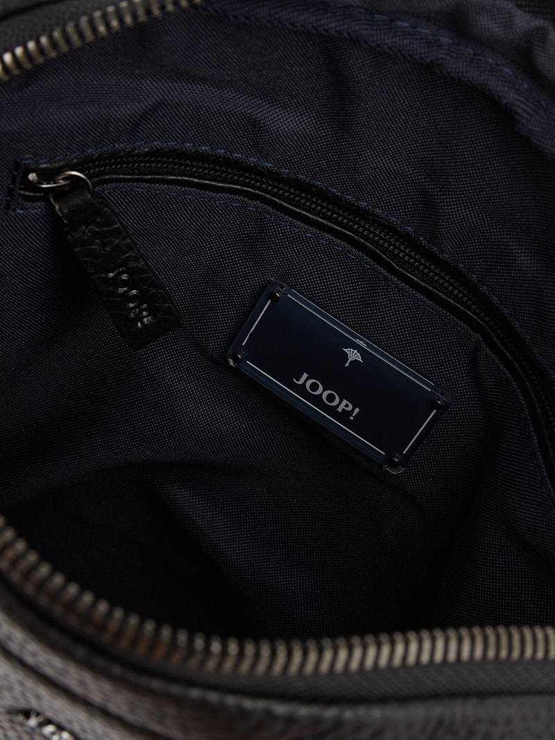 Umhängetasche aus Leder in schwarz