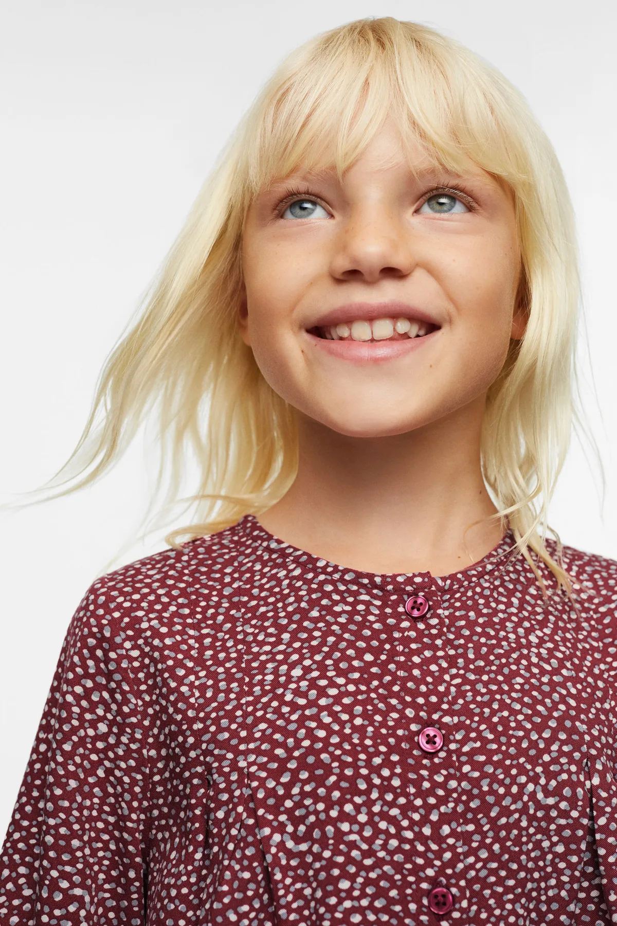 MANGO Kids  Dunkelrotes Mädchenkleid