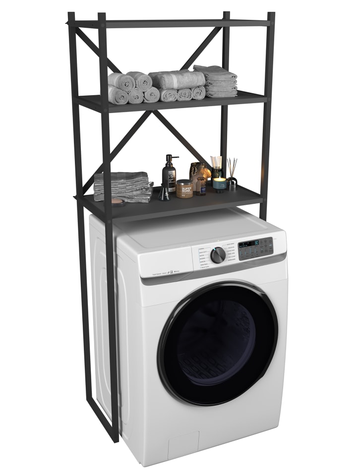 VCM  Waschmaschine Toilette Überbau Schrank Insasi in Schwarz günstig kaufen onesize