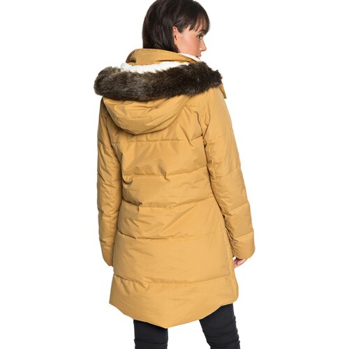 DAMEN WASSERABWEISENDE, LÄNGER GESCHNITTENE STEPPJACKE MIT KAPUZE ELLIE