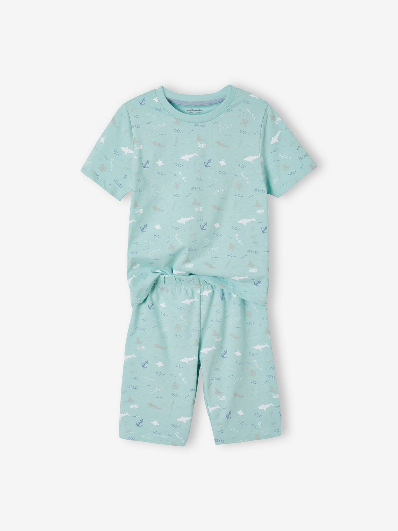 Lot pyjama + pyjashort océan garçon lot bleu