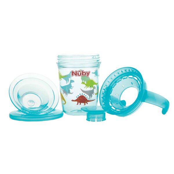 Nûby 6 M 360° Wonder Cup kahvoilla sininen, 240ml