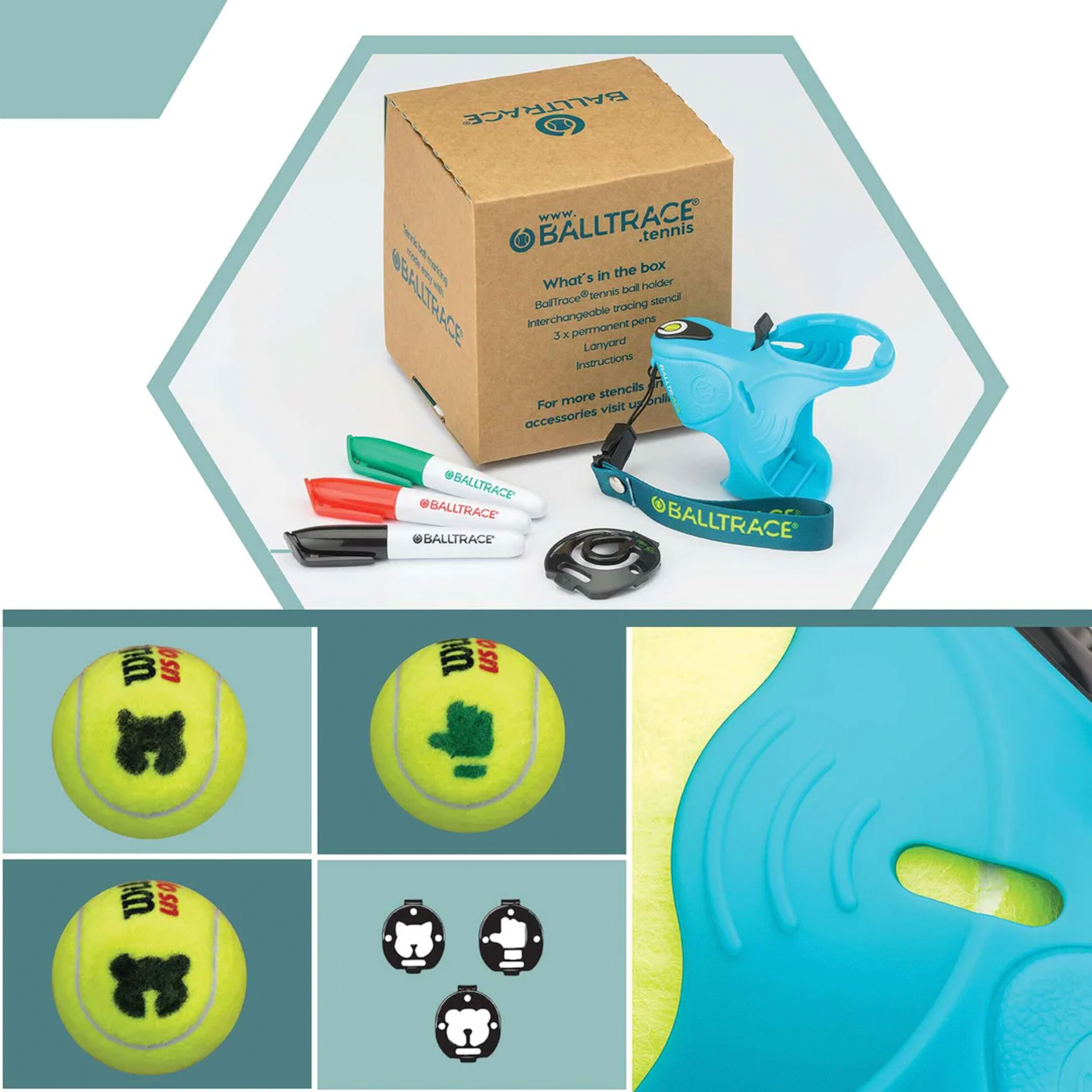 Paws & Thumbs Ballmarker - Blau