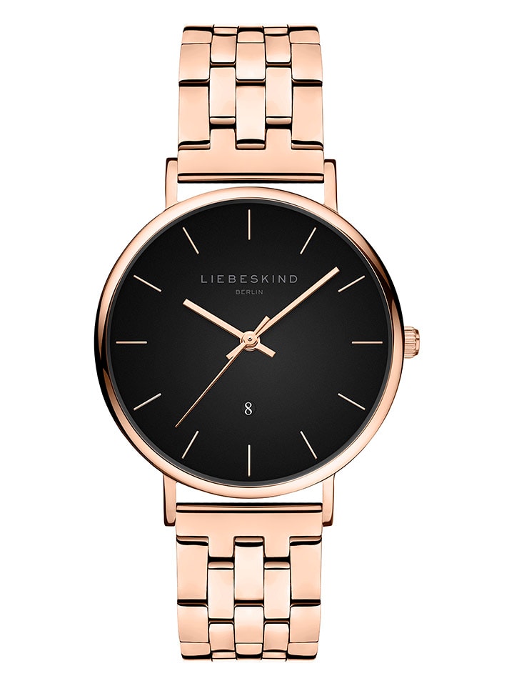 Liebeskind Quarzuhr in Roségold/ Schwarz günstig kaufen onesize