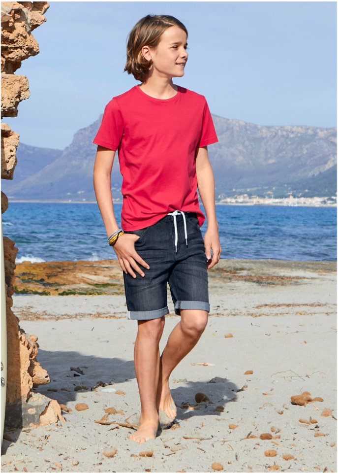 Jungen Basic T-Shirt aus Bio-Baumwolle (3er Pack)