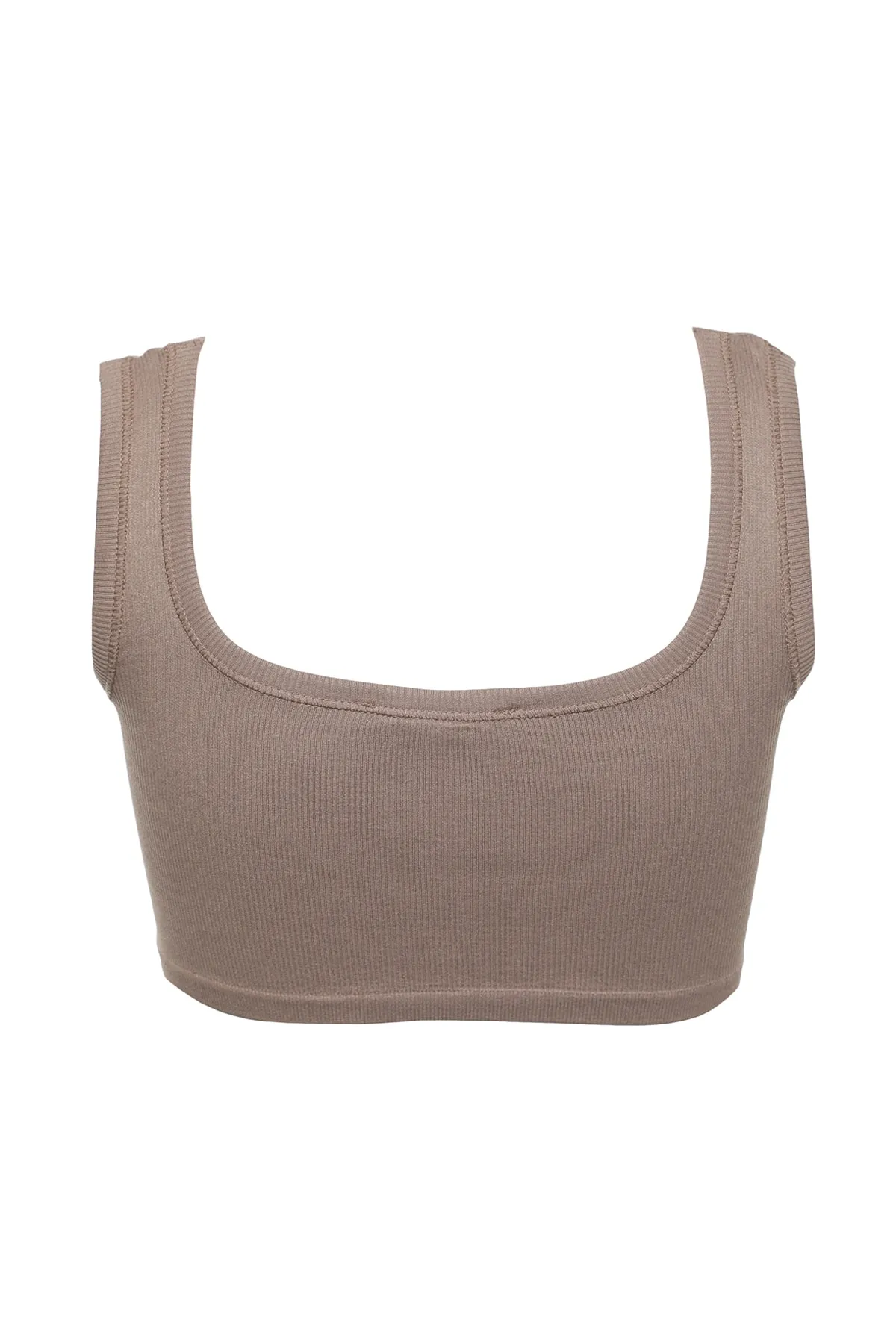 Trendyol Collection  Nerzfarbener nahtloser/nahtloser, leicht stützender/formender gestrickter Sport-BH TWOSS21SS0008