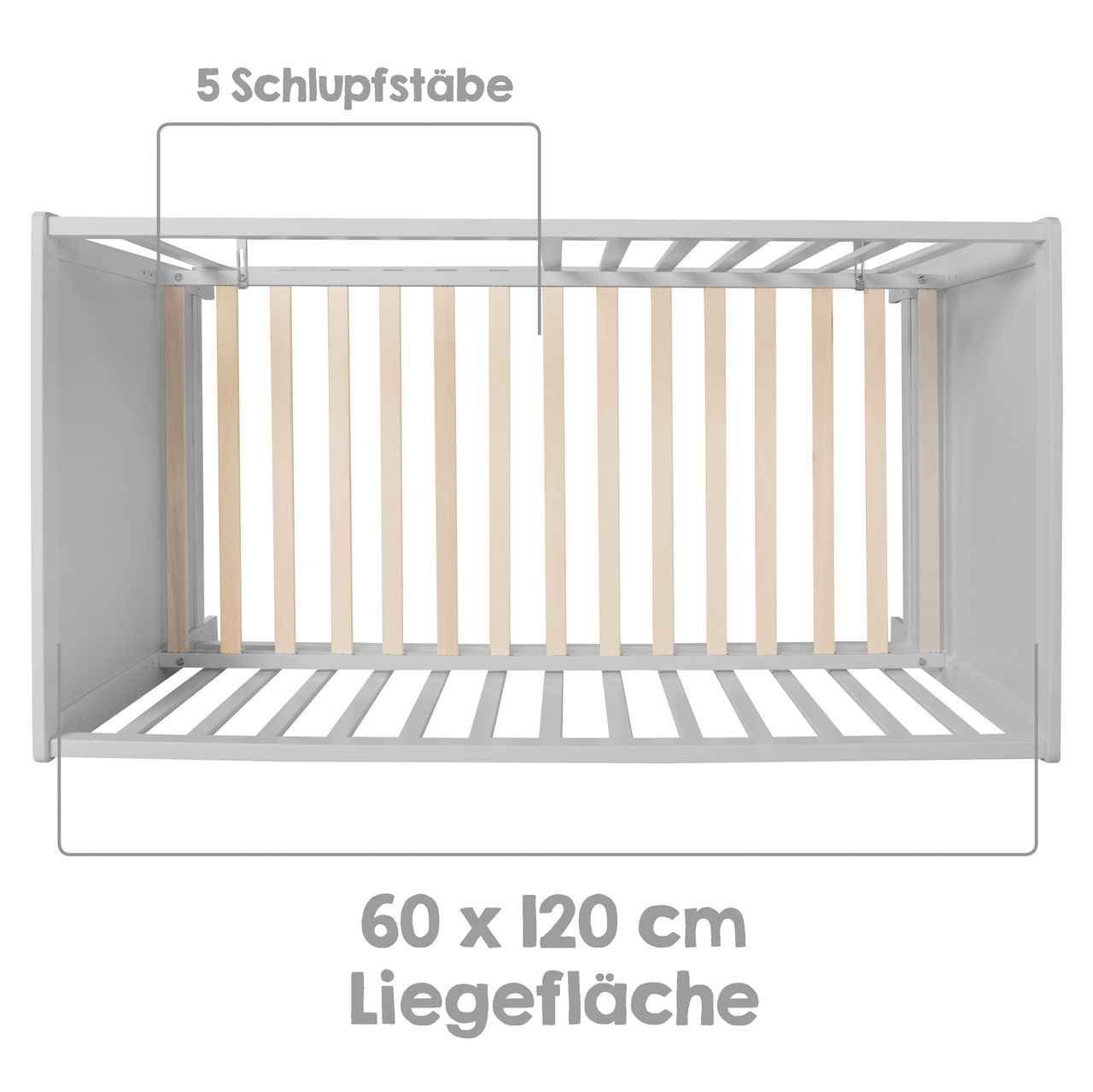 Roba Beistellbett, 60x120 cm