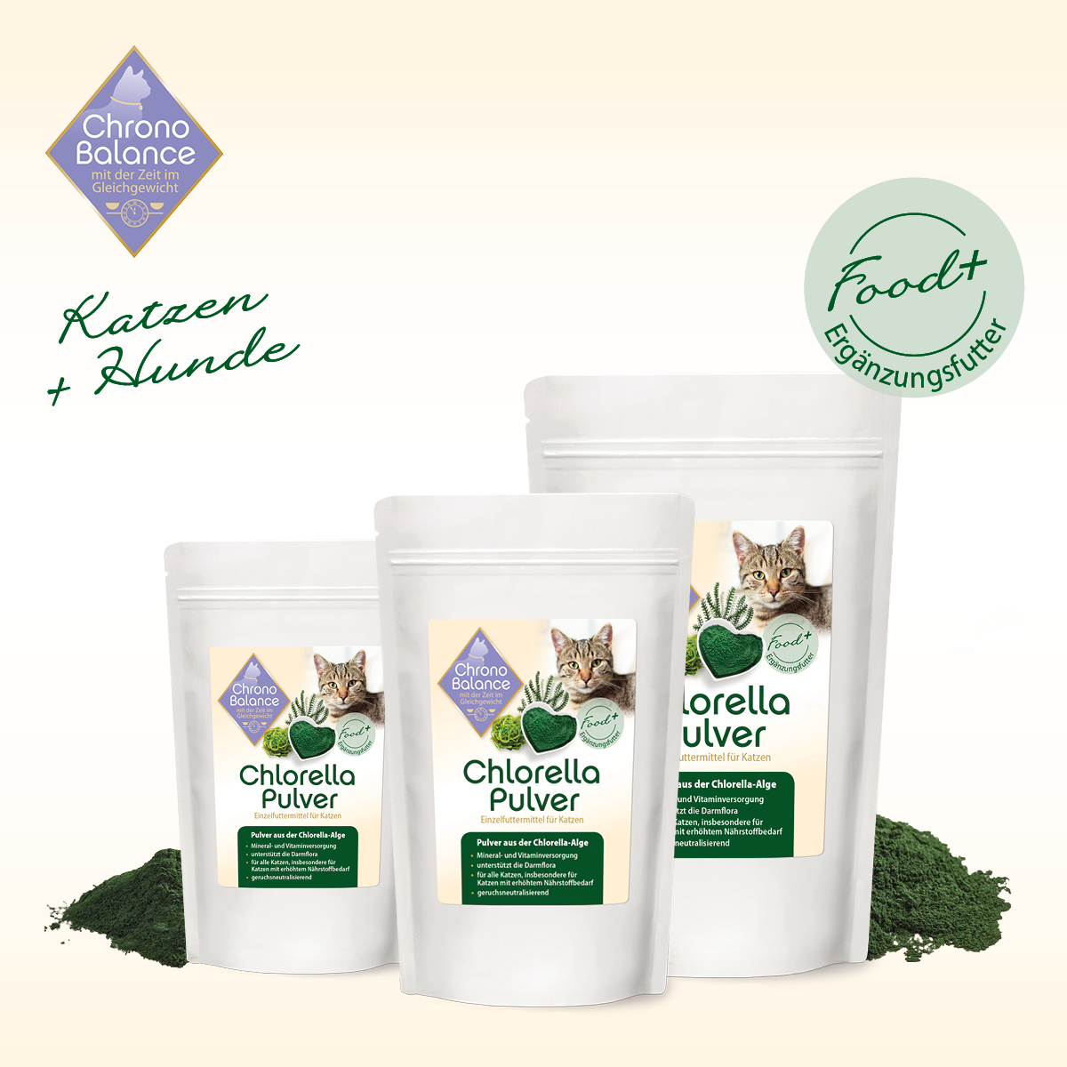 ChronoBalance Ergänzungsfutter & Aufzucht ChronoBalance Chlorella Pulver 500 g