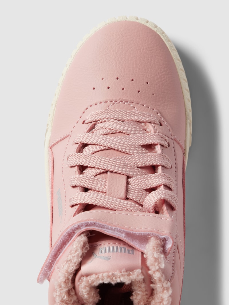 High Top Sneaker mit Label-Detail Modell 'Carina' in pink