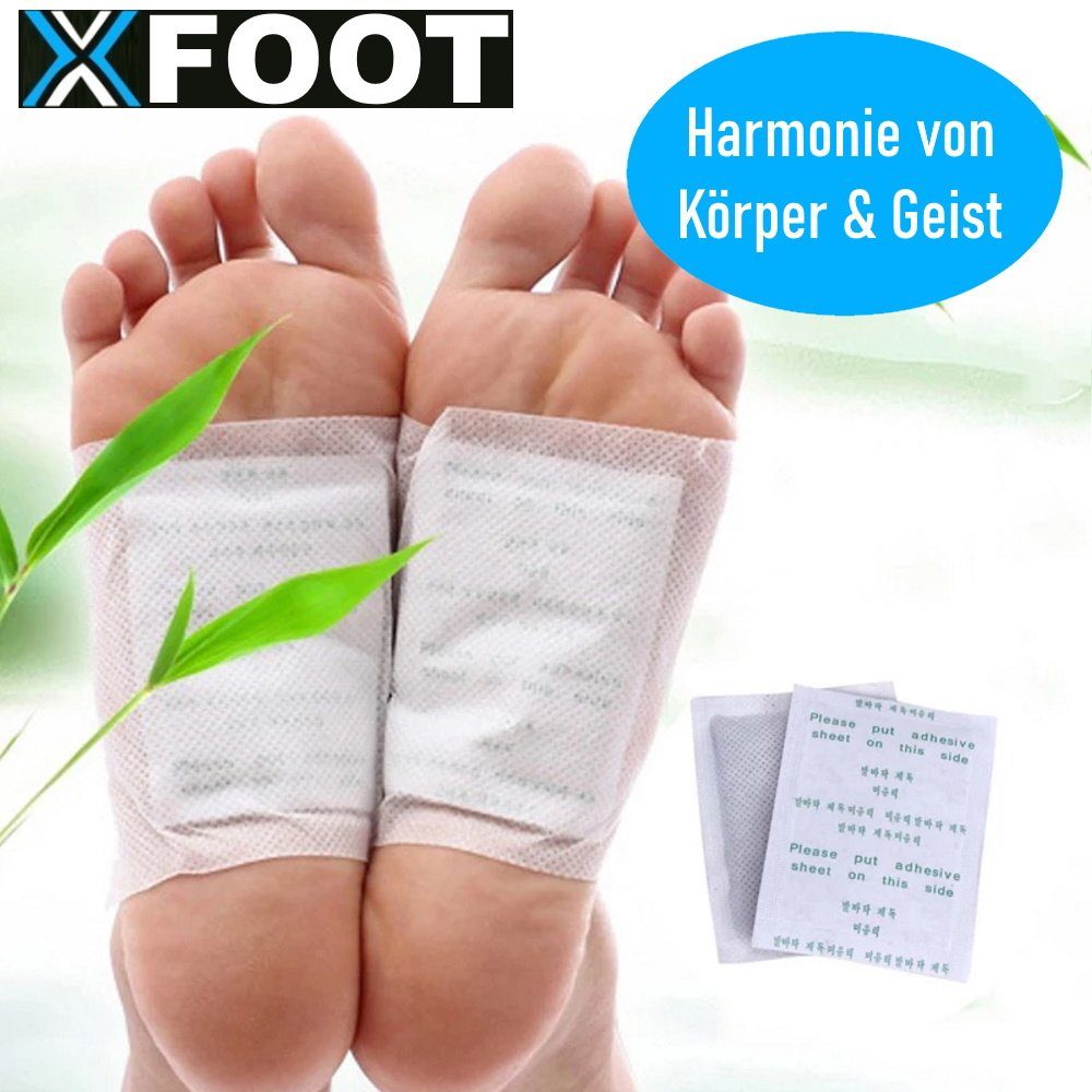 MAVURA Fußbetteinlage XFOOT Fußpflaster Fusspflaster Wellness Fußpflege Vital (20-tlg), Bambus Pflaster [2erSet]