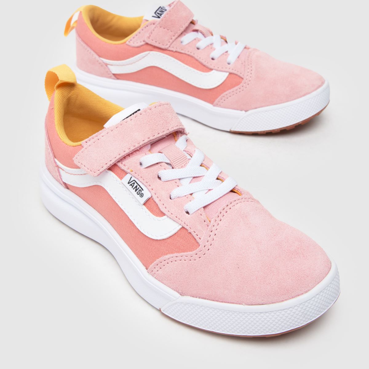 Vans rosa multifärgade ultrarange 66 v flickor junior träningsskor