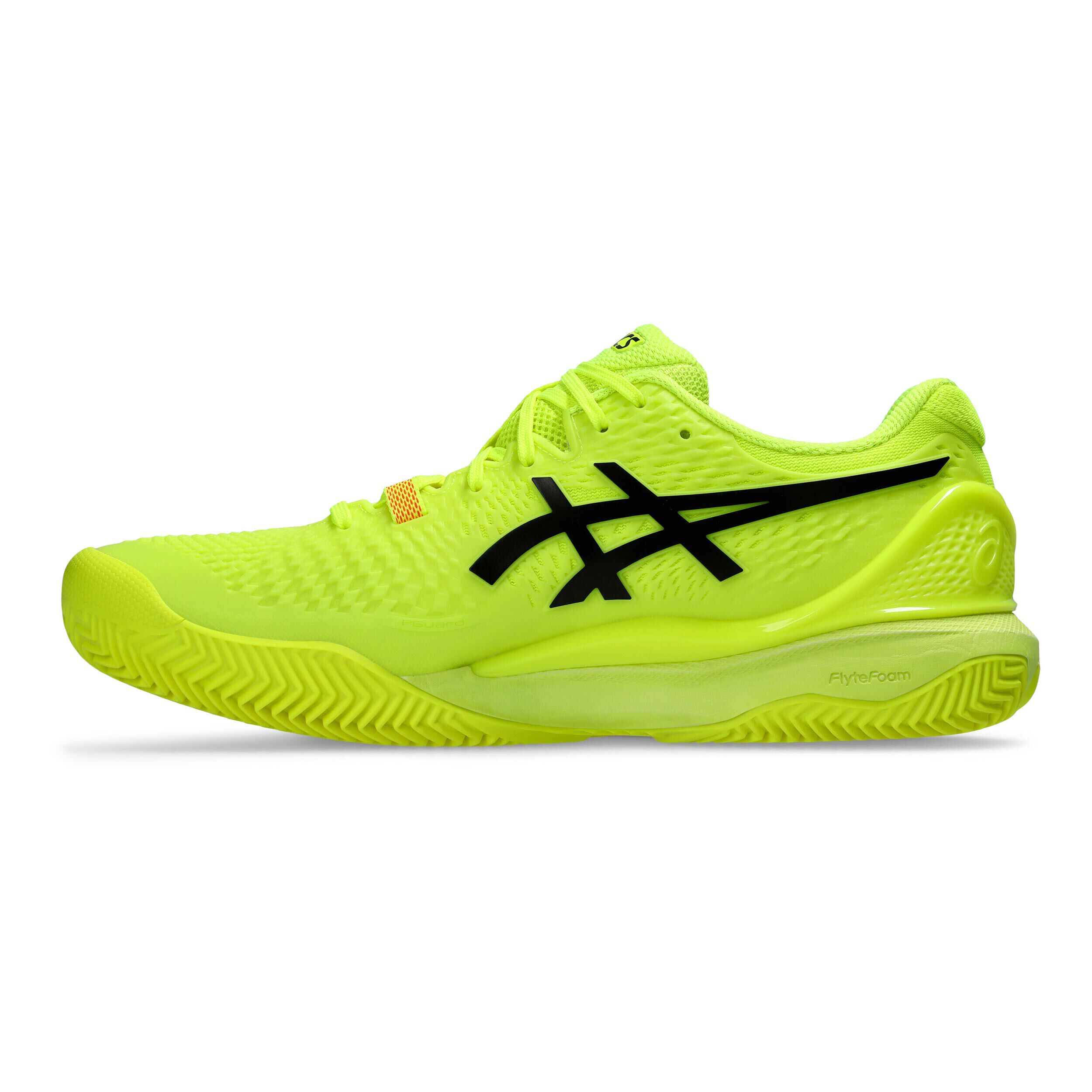 Gel-Resolution 9 Clay Sandplatzschuh Herren - Gelb, Schwarz