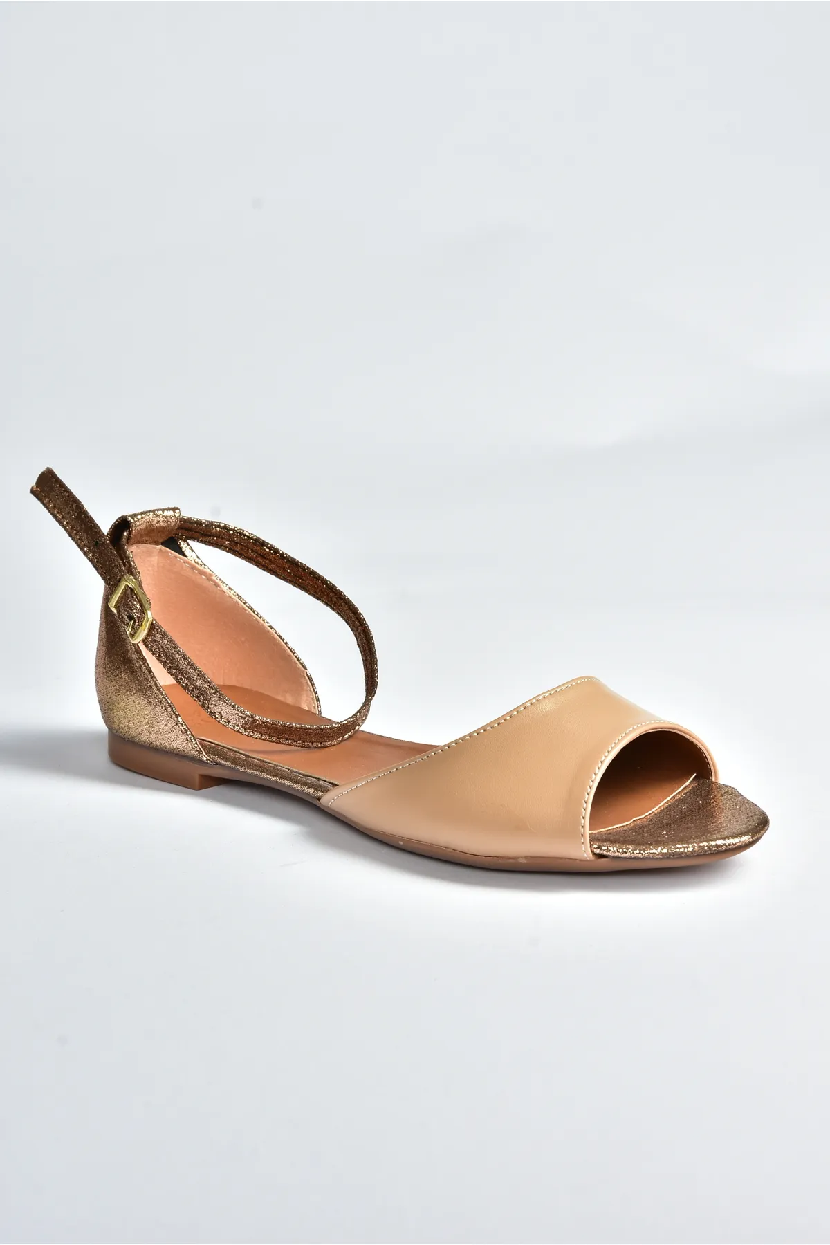 Fox Shoes  Damensandalen in Haut/Kupfer B726555009
