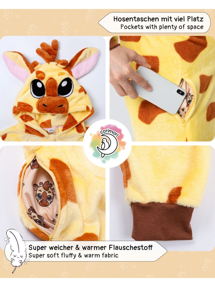 Corimori Giraffen Kostüm Fasching in Gelb günstig kaufen