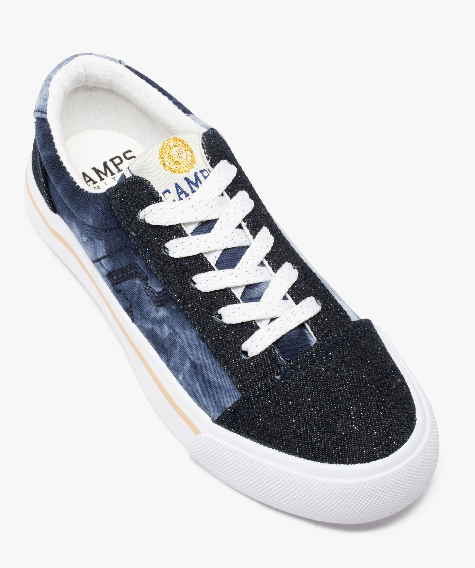 Baskets fille en toile denim et "tie and dye" – Camps United multicolore | GEMO