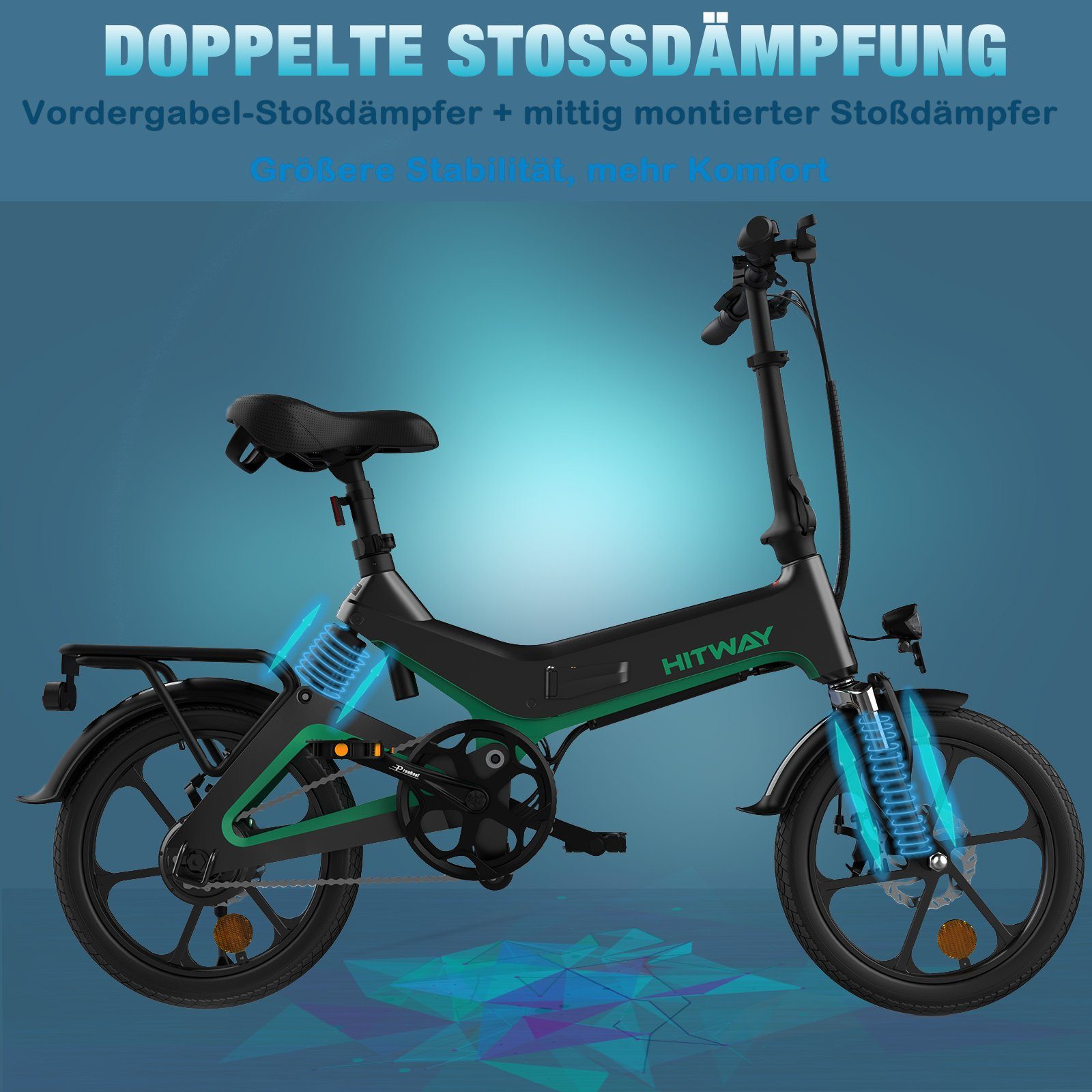 HITWAY E-Bike, Elektrofahrrad 16