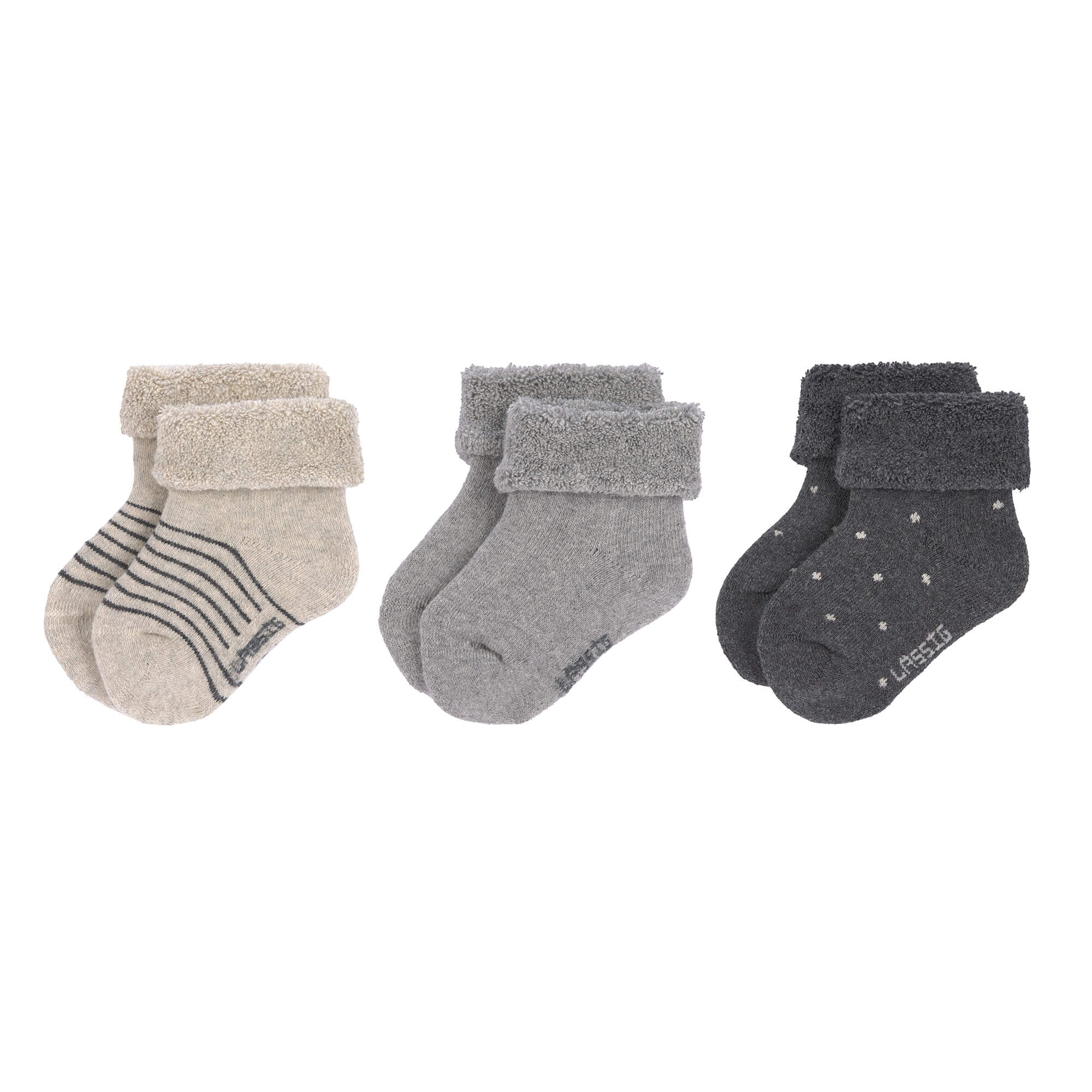 Babysocken (3er-Set), Grau