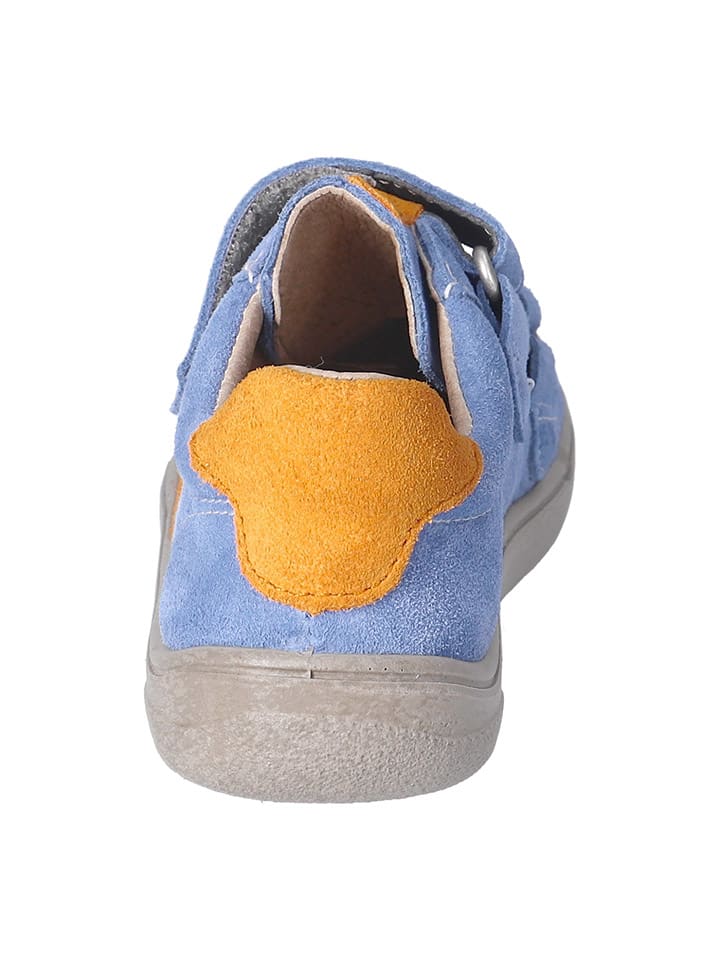 Ricosta Leder-Barfußschuhe in Blau/ Orange günstig kaufen