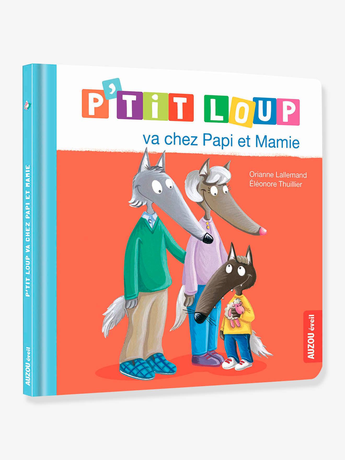 Livre P'tit Loup va chez Papi et Mamie AUZOU rouge