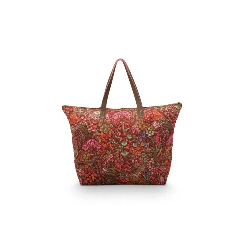 Pip Studio Tilda Tote Bag Querida Quilted Velvet - Red