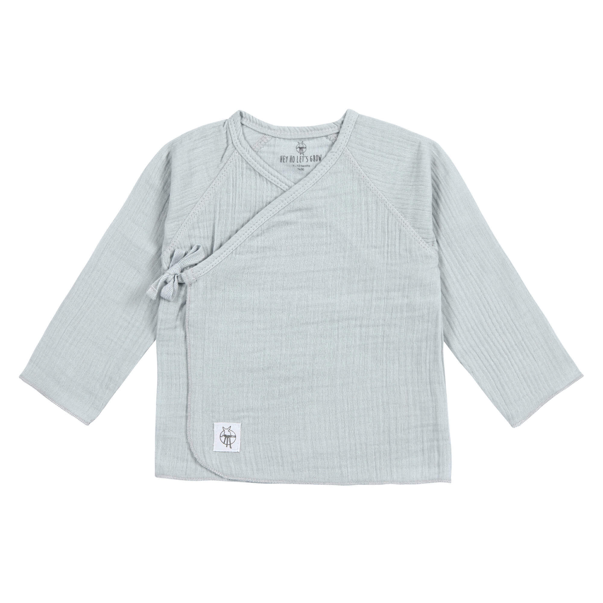 Musselin Wickelshirt - Bio Baumwolle, Blau