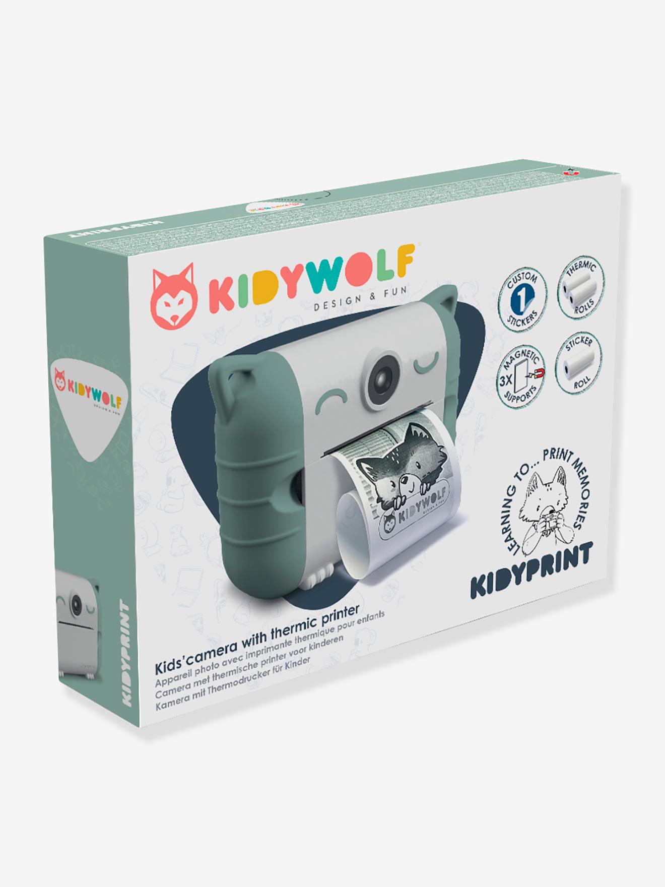 Kidywolf Kinder Sofortbild-Kamera KIDYPRINT KIDYWOLF - rosa