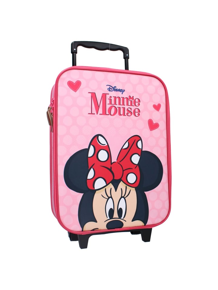 Disney Minnie Mouse Disney Minnie Mouse Kinderkoffer Trolley2 Rollen und geräumigem in Rosa günstig kaufen 42