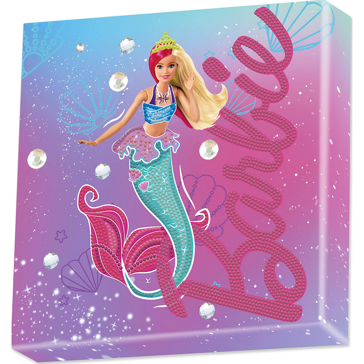 DOTZ BOX® Original Diamond Painting Set Barbie "Mermaid Vibes" 28 x 28 cm