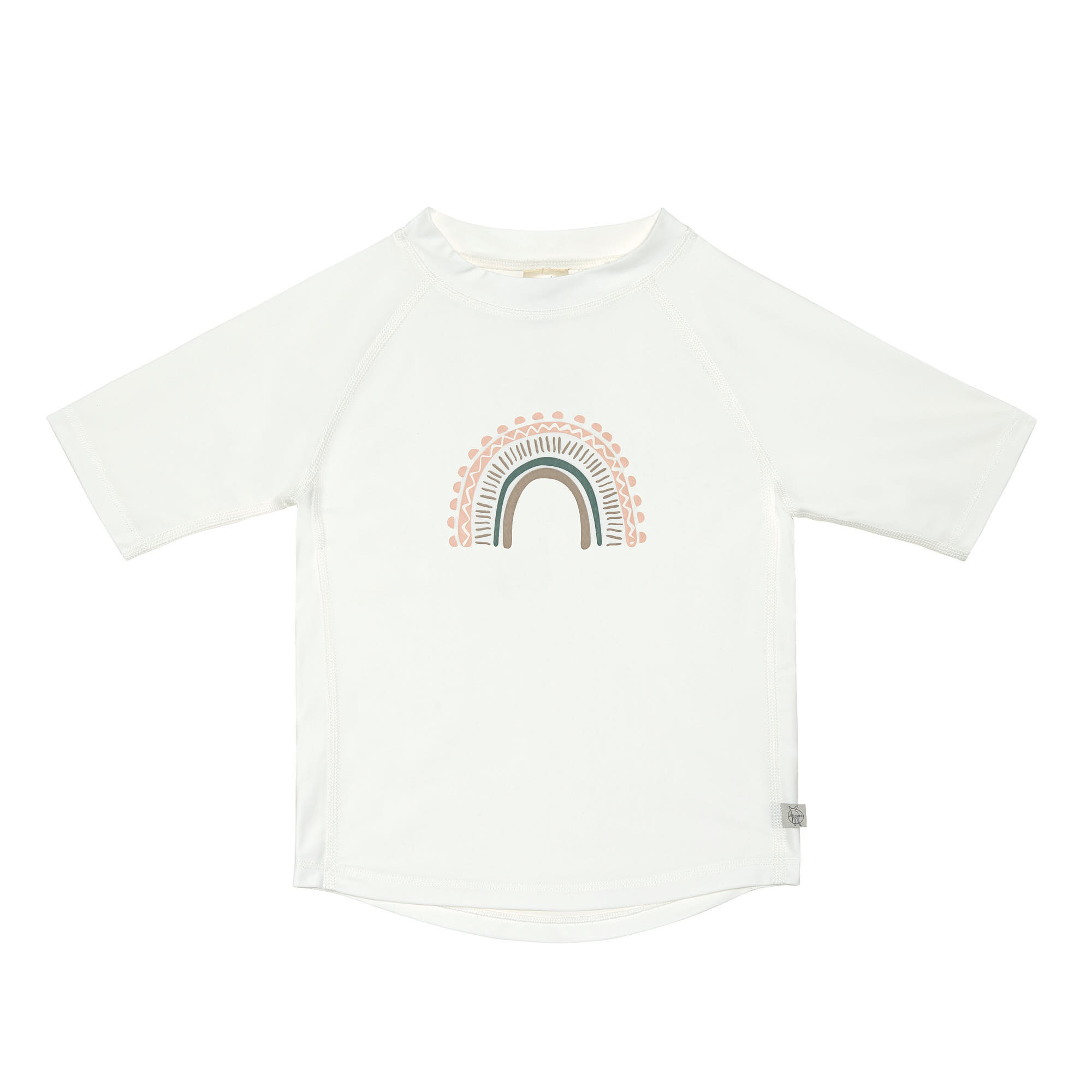 UV Shirt Kinder Kurzarm - Regenbogen, Weiß