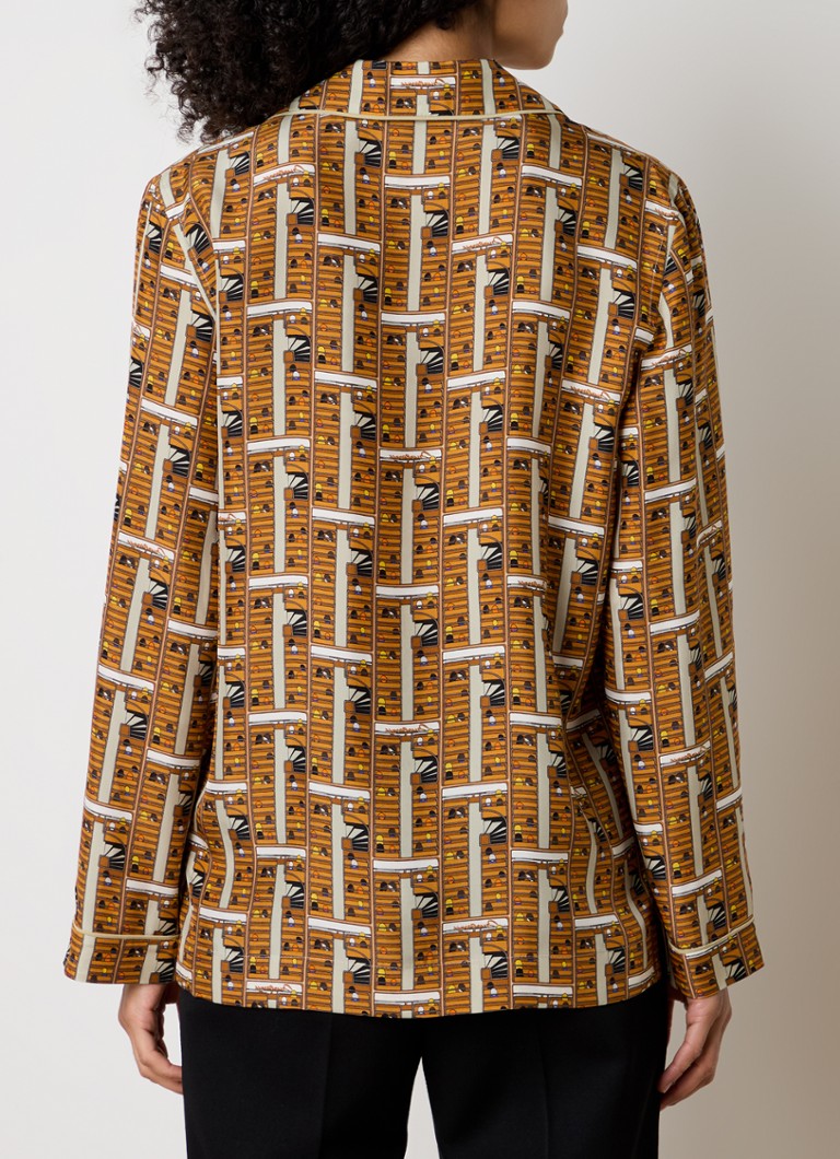 Burberry  Blouse van zijde met grafische print