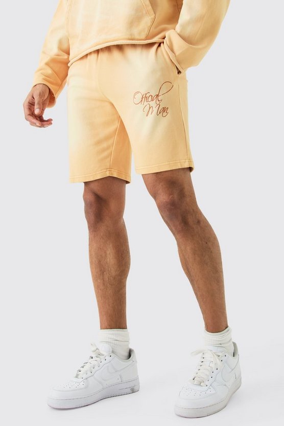 Lockere Shorts mit Acid-Waschung