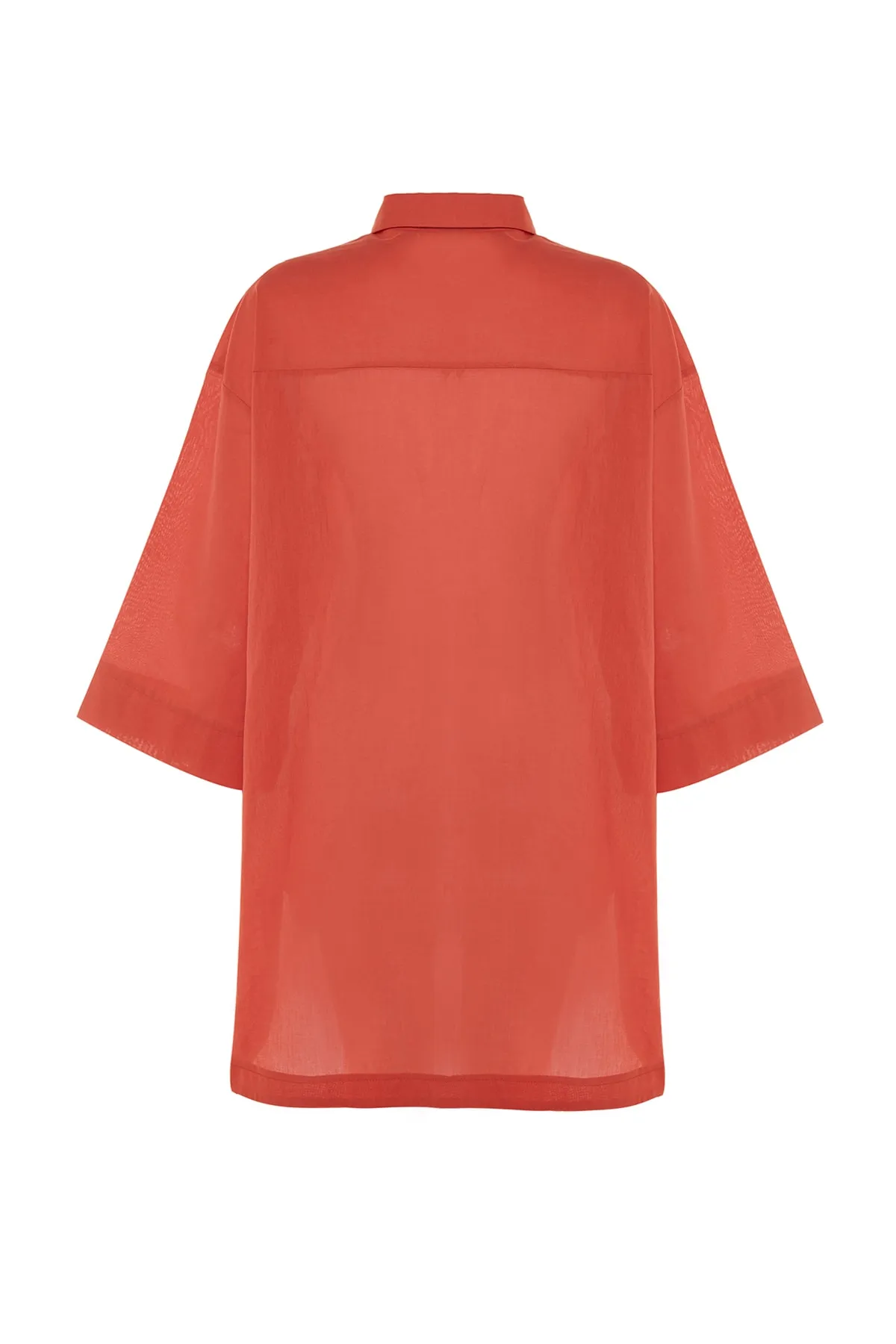 Trendyol Collection  Hemd - Braun - Oversized
