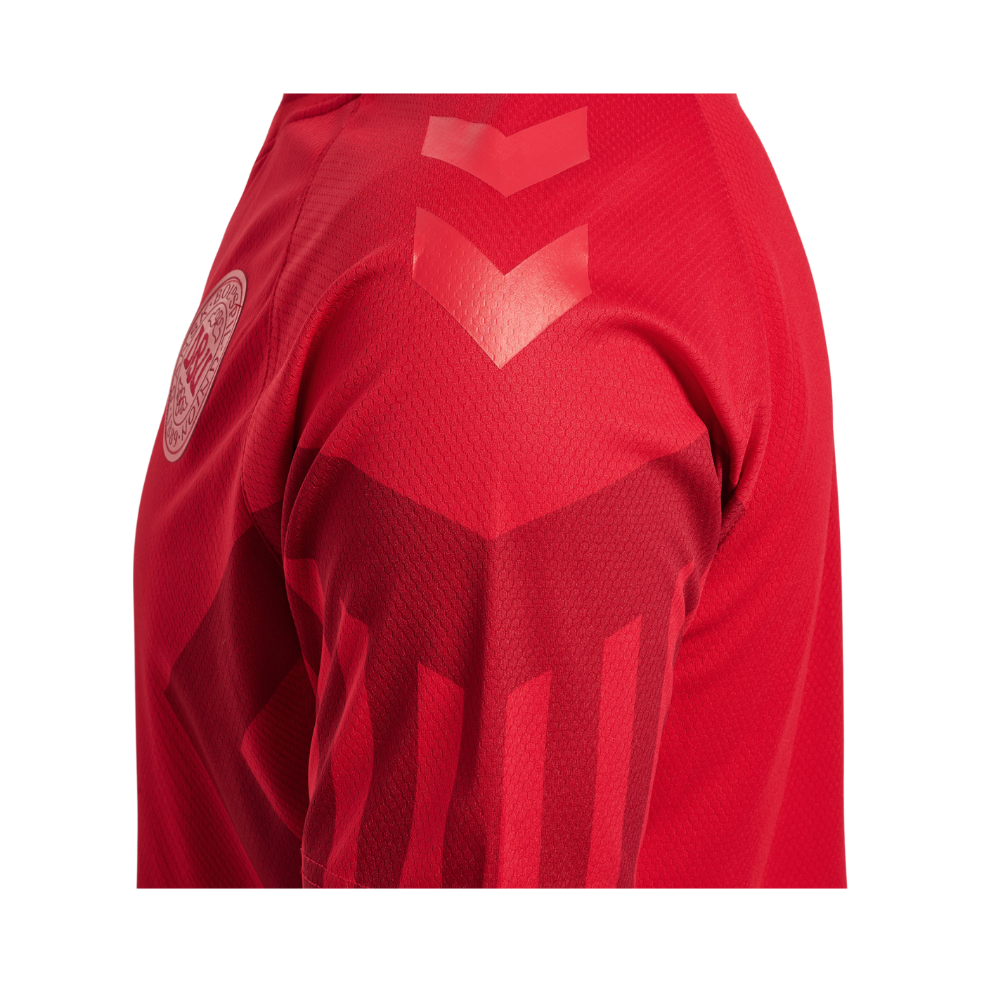 Hummel Dänemark Trikot langarm Home WM 2022 Kids Rot F3365
