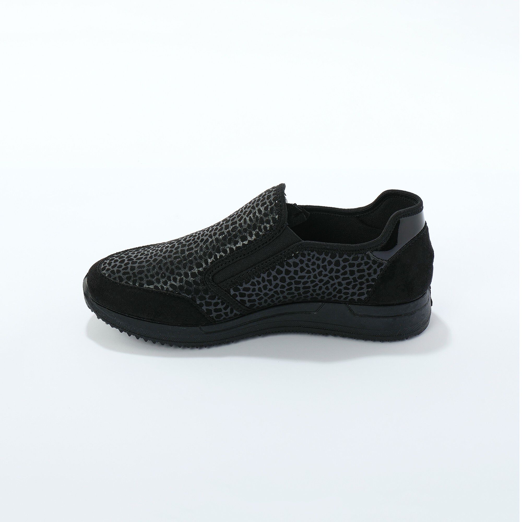 Baskets zippées spécial pieds sensibles en tissu extensible