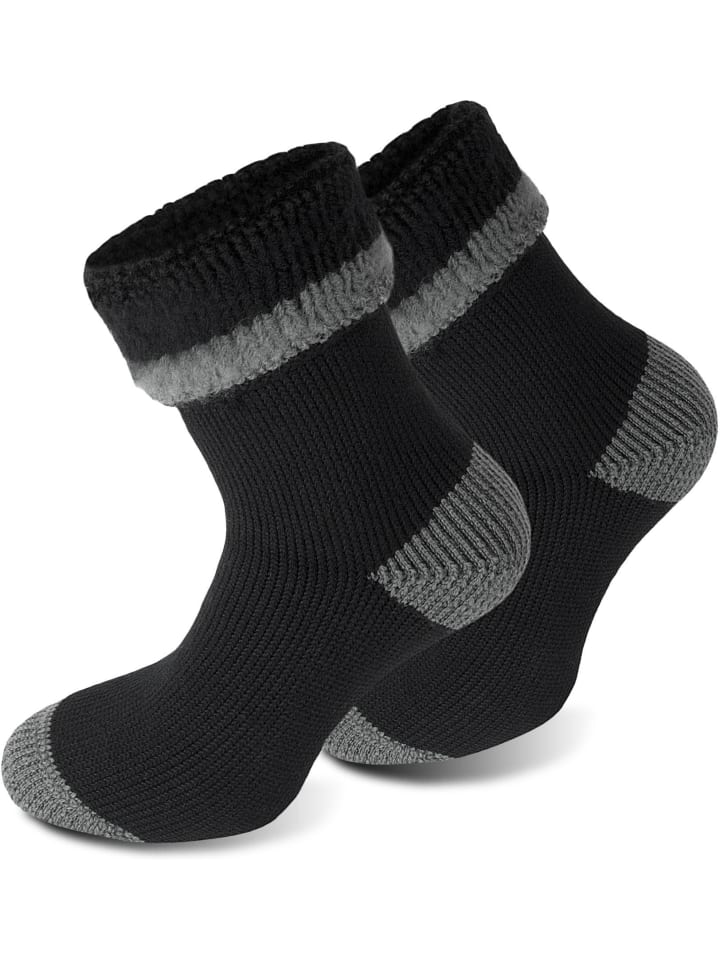 Polar Husky 1 Paar Wintersocken Extrem Hot in Schwarz/Grau günstig kaufen