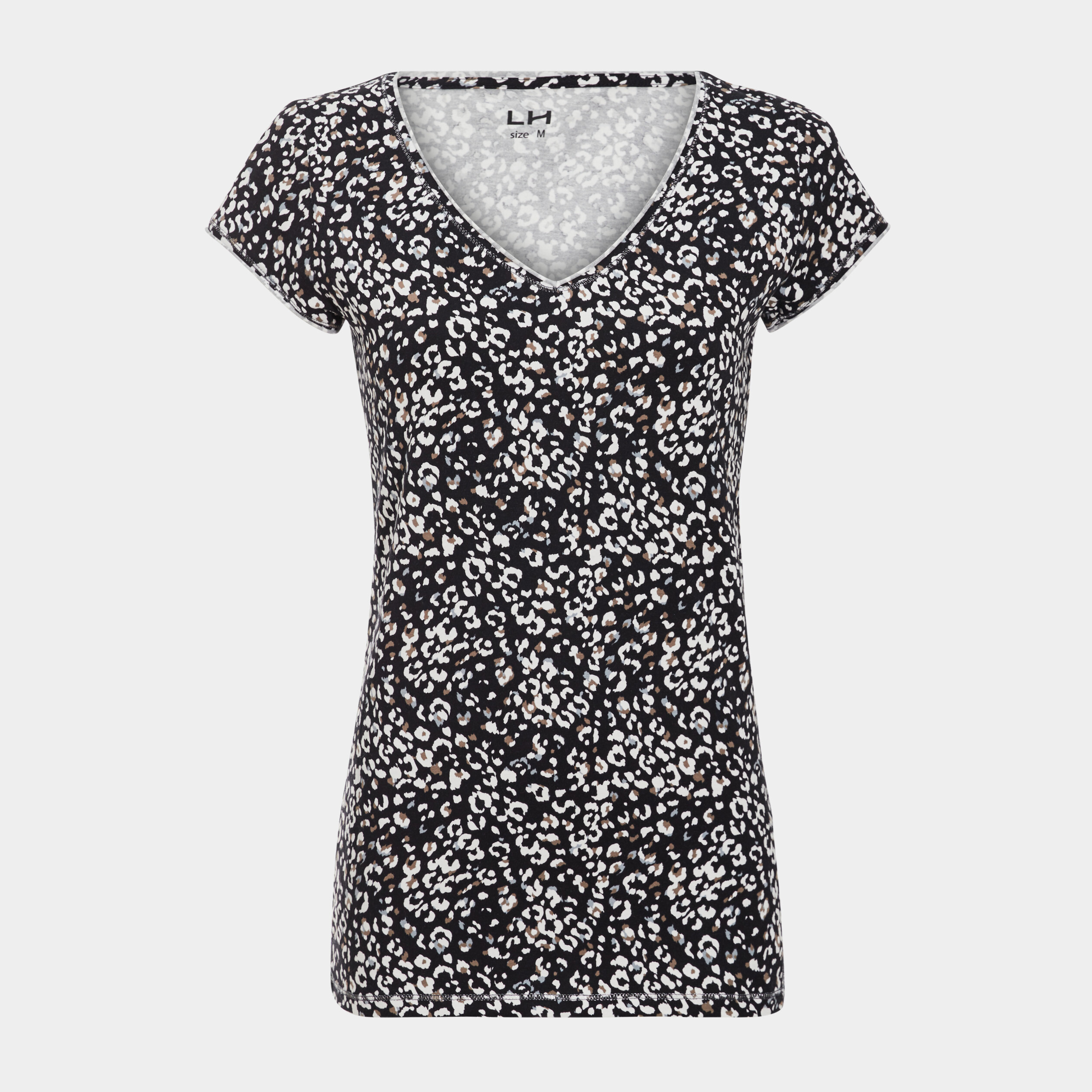 T-shirt manches courtes noir femme | La Halle