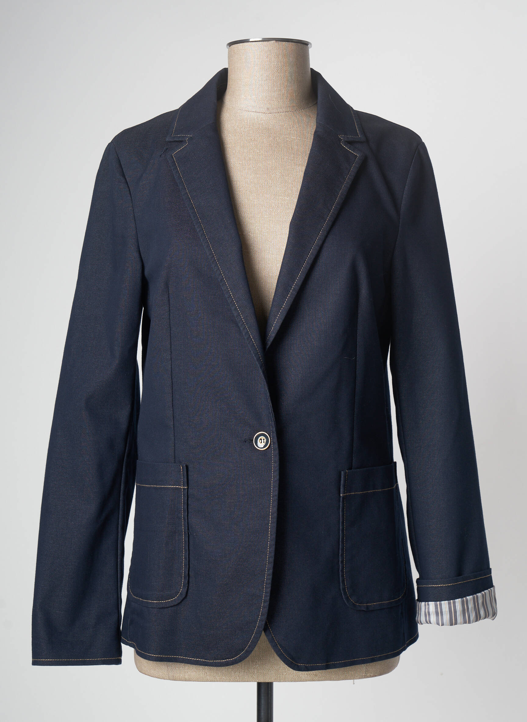Devernois Blazers Femme couleur bleu