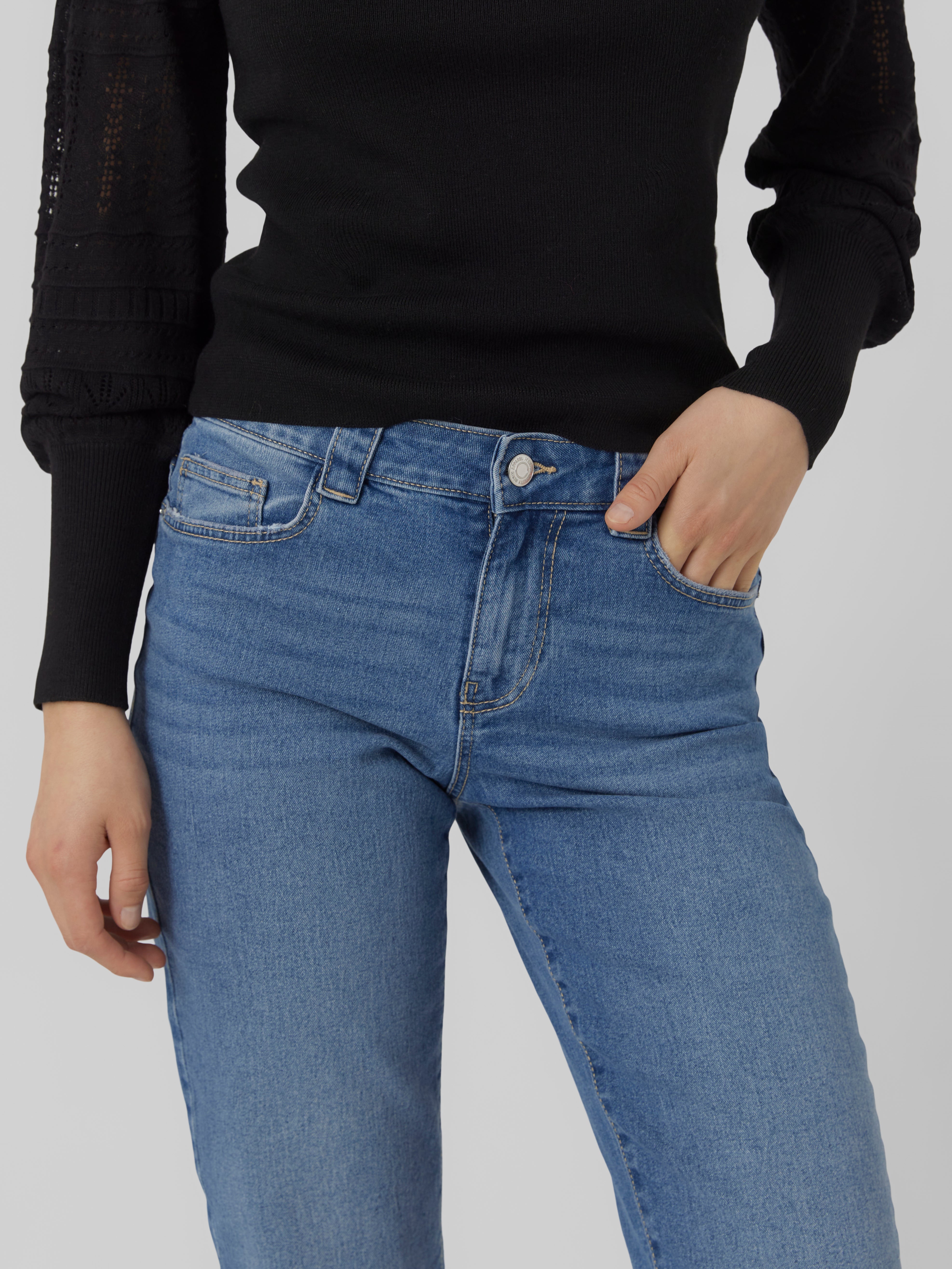 VMLANEY Mittlere Taille Gerade geschnitten Jeans
