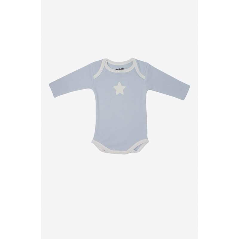 Lot de 3 Body manches longues en Coton Bio à motifs étoiles