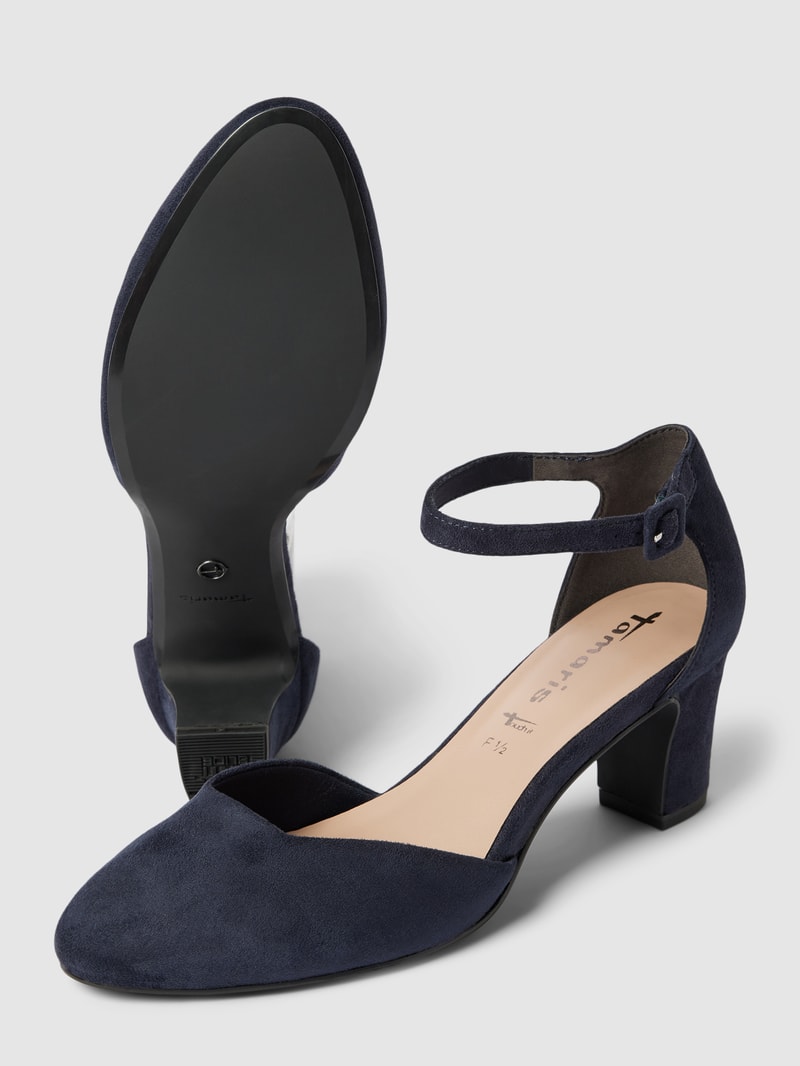 Pumps mit Dornschließe in dunkelblau
