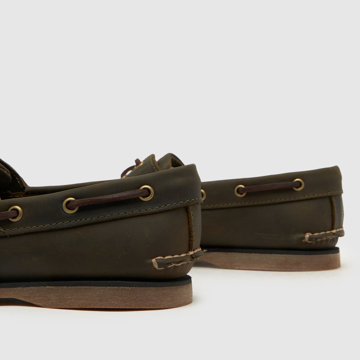 Timberland klassiska båtskor i khaki