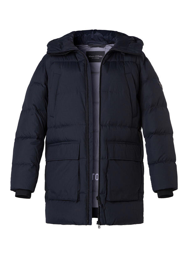 Marc O'Polo, Daunenparka, Mikrofaser wasserabweisend, dunkelblau