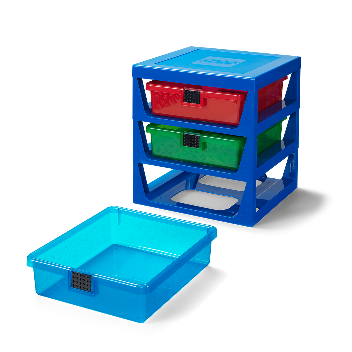 LEGO® Regalsystem in transparentem Blau 5006179
