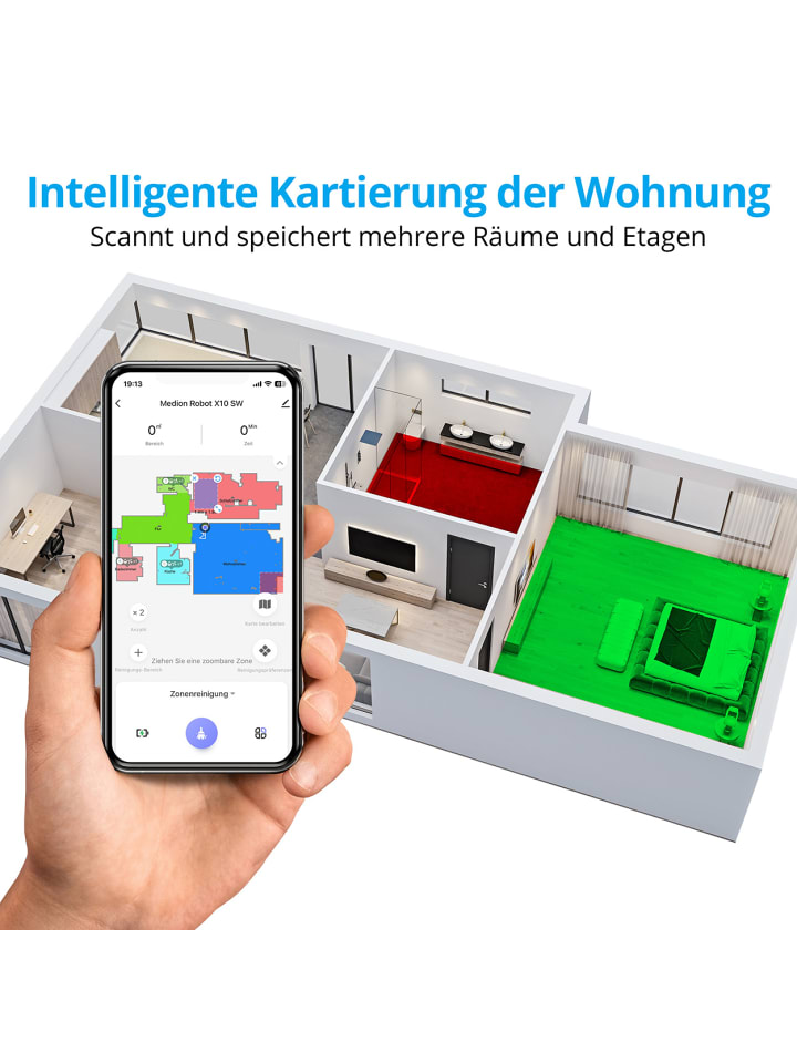Medion Saugroboter MD 11782 in weiß günstig kaufen onesize