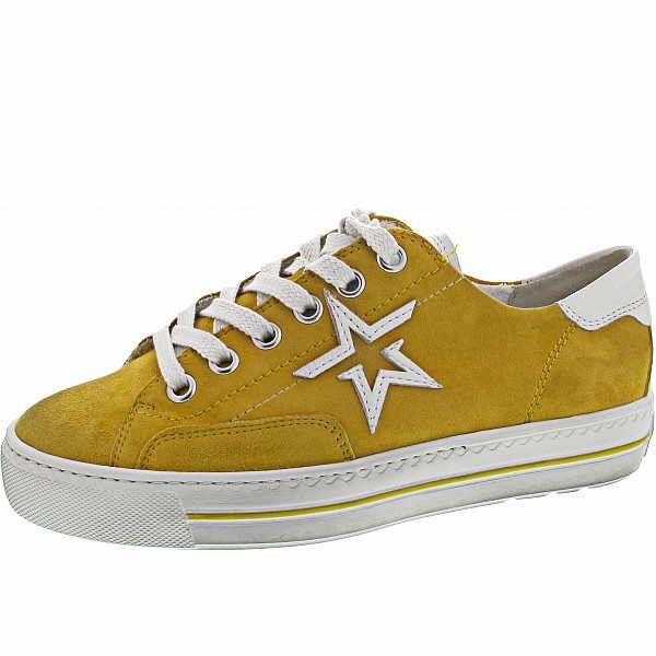 PAUL GREEN Sneaker gelb mango white