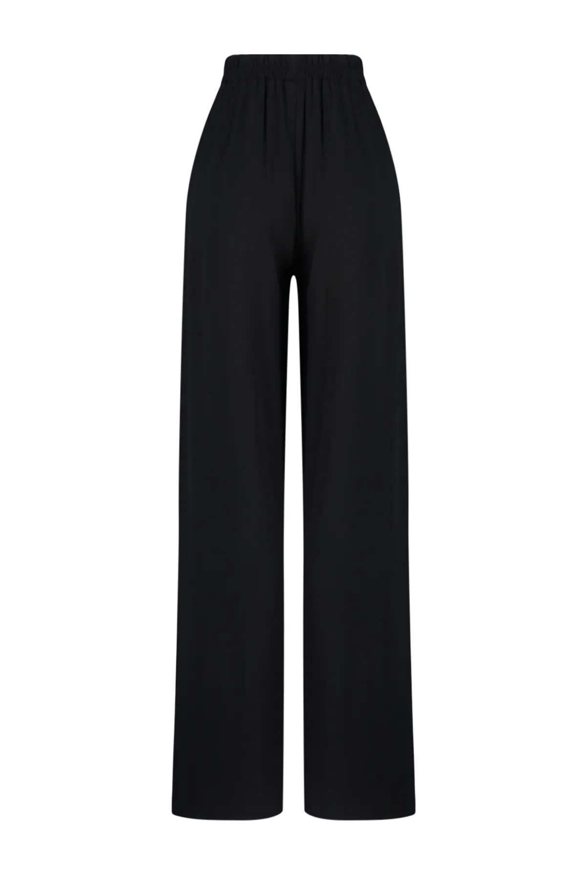 Trendyol Collection  Schwarze gewebte Schlitzhose TBESS24PL00013