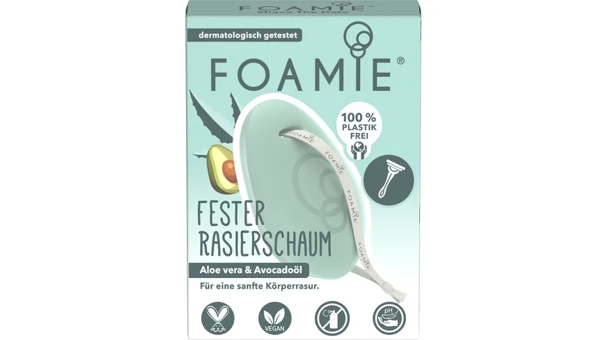 FOAMIE Rasierschaum Fest Aloe Vera & Avocadoöl